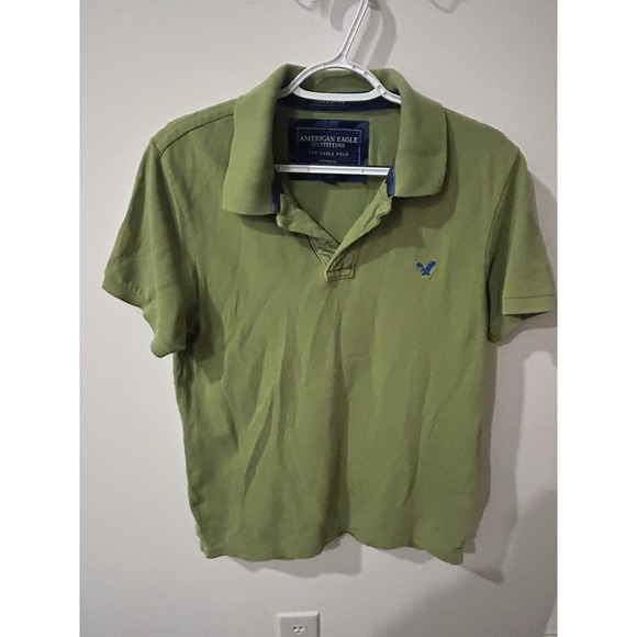 American Eagle Outfitters Other - American Eagle Outfitters The Eagle Polo Men's M Green Vintage Fit Short Sleeve…